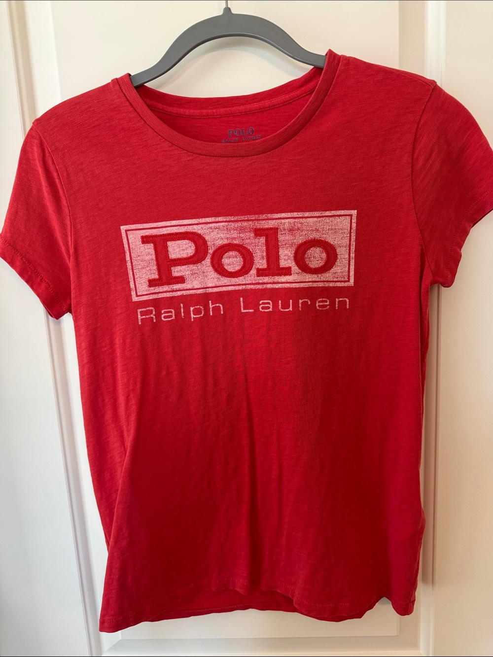Polo Ralph Lauren 100% Cotton Red Tee S